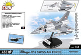 Mirage IIIRS Swiss brick plane model - COBI 5827 - 453 bricks Planes Cobi 