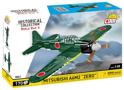 Mitsubishi A6M2 Zero brick plane model - COBI 5861 - 170 bricks Planes Cobi 