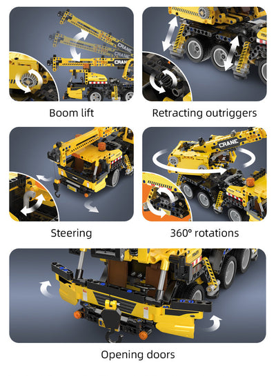 Mobile Crane - CaDA C65005W - 658 Bricks - BRICKTANKS
