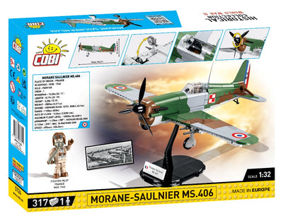 Morane-Saulnier MS.406 - COBI 5724 - 317 Bricks - BRICKTANKS