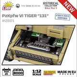 PzKpfw VI Tiger 131 1:12 brick tank model - COBI 2801 - 7800 bricks EXECUTIVE EDITION Tank COBI 