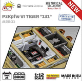 PzKpfw VI Tiger 131 1:12 brick tank model - COBI 2801 - 7800 bricks EXECUTIVE EDITION Tank COBI 