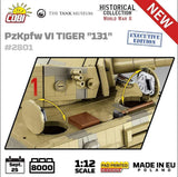 PzKpfw VI Tiger 131 1:12 brick tank model - COBI 2801 - 7800 bricks EXECUTIVE EDITION Tank COBI 