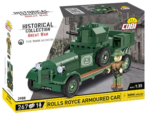Rolls Royce Armoured Car WWI - COBI 2988 - 267 Bricks - BRICKTANKS