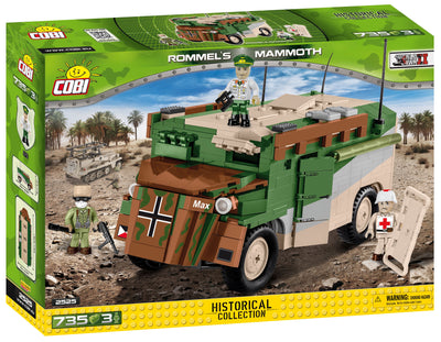 Rommel's Mammoth - COBI 2525 - 735 brick military vehicle - BRICKTANKS