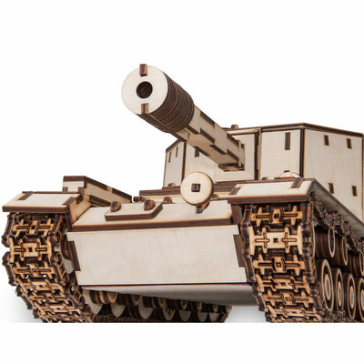 SAU 212A Self-Propelled Gun Mechanical Wooden Model Kit - Eco Wood Art - BRICKTANKS