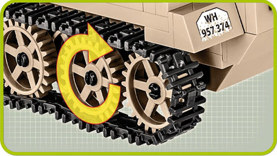 Sd.Kfz. 250/3 (Afrika Korps) - COBI 2526 - 420 brick command vehicle - BRICKTANKS