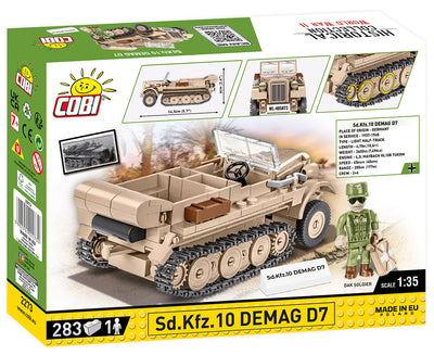 SD.KFZ.10 Demag D7 - COBI 2273 - 283 bricks - BRICKTANKS