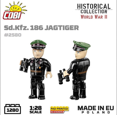 Sd.Kfz.186 -Jagdtiger brick tank model - COBI-2580 - 1280 brick tank Cobi 