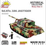 Sd.Kfz.186 -Jagdtiger brick tank model - COBI-2580 - 1280 brick tank Cobi 