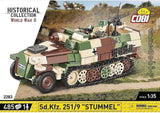SD.KFZ.251/9 Stummel Half Track - COBI 2283 - 454 Bricks Other Military Cobi 