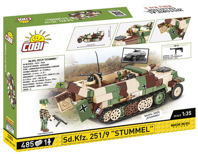 SD.KFZ.251/9 Stummel Half Track - COBI 2283 - 454 Bricks Other Military Cobi 