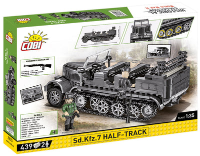 SD.KFZ.7 Half Track - COBI 2275 - 439 Bricks - BRICKTANKS