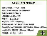 SD.KFZ.9/1 Famo Half-Track - COBI 2281 - 498 Bricks - BRICKTANKS