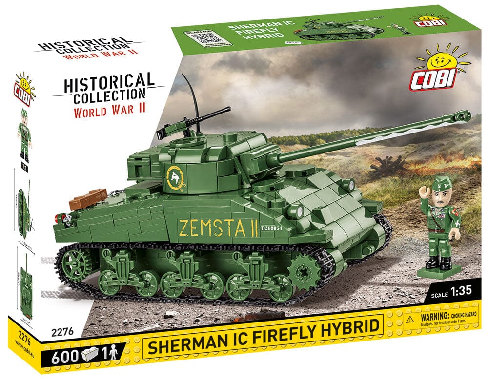 Sherman IC Firefly 'Zemsta II' brick tank model - COBI 2276 - 600 