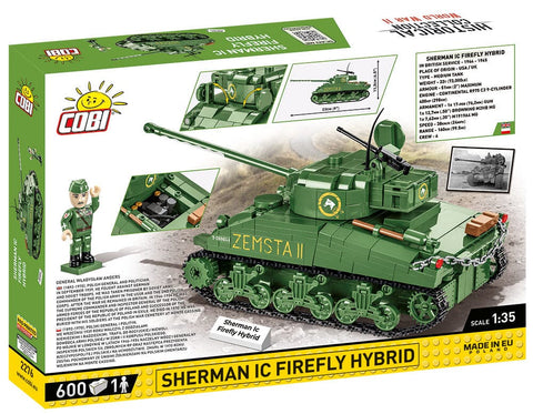 Sherman IC Firefly 'Zemsta II' brick tank model - COBI 2276 - 600 