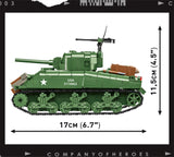 Sherman M4 A1 tank - Company of Heroes 3 - COBI 3044 - 600 Bricks - BRICKTANKS