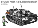 Stug III Ausf.F Flammpanzer brick tank model - COBI 2286 - 536 bricks Tank Cobi 