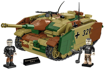 Sturmgeschutz III Ausf.G brick tank model - COBI 2285 - 631 bricks Tank Cobi 