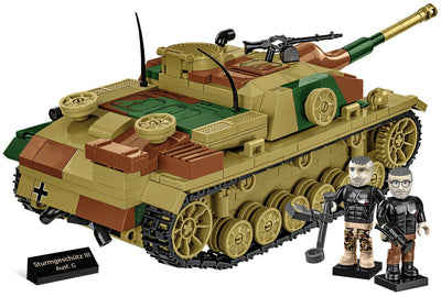 Sturmgeschutz III Ausf.G brick tank model - COBI 2285 - 631 bricks Tank Cobi 
