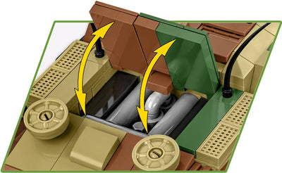 Sturmgeschutz III Ausf.G brick tank model - COBI 2285 - 631 bricks Tank Cobi 
