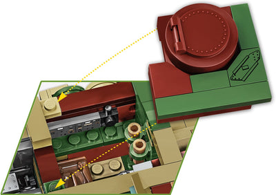 Sturmgeschutz IV brick tank model - COBI 2576 - 952 bricks Tank Cobi 