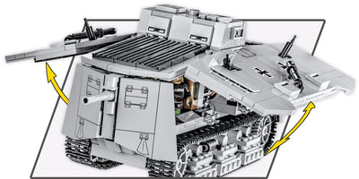 Sturmpanzerwagen A7V WW1 tank - COBI 2989 - 840 Bricks - BRICKTANKS