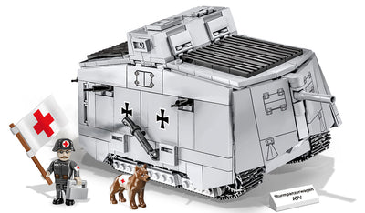 Sturmpanzerwagen A7V WW1 tank - COBI 2989 - 840 Bricks - BRICKTANKS