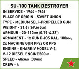 SU-100 - COBI 2541 - 655 brick tank set - BRICKTANKS