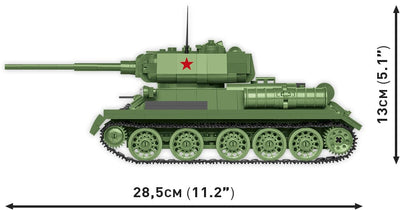 T-34/85 - COBI 2542 - 668 brick medium tank - BRICKTANKS