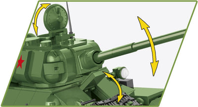 T-34/85 - COBI 2542 - 668 brick medium tank - BRICKTANKS