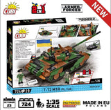 T-72 M1R brick tank model - COBI 2624 - 720 bricks Tank Cobi 