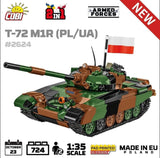 T-72 M1R brick tank model - COBI 2624 - 720 bricks Tank Cobi 