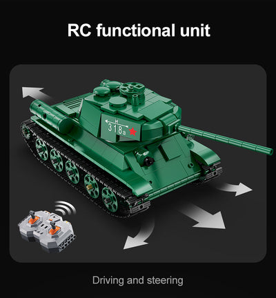 T34 Tank RC - CADA C61072W - 722 Bricks - BRICKTANKS