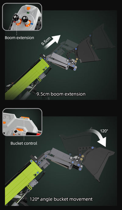 Telehandler RC - CADA C61051W - 1469 Bricks - BRICKTANKS