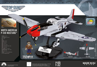 Top Gun Mustang P-51D - COBI 5846 - 350 brick fighter aircraft Planes Cobi 