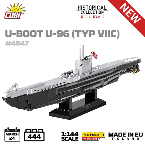 U-Boot U-94 (TYP VIIC) - COBI 4847 - 444 Bricks - BRICKTANKS