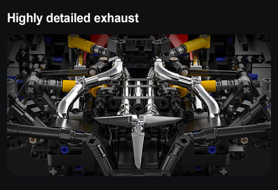 V12 Hyper Car RC - CADA C61053W - 4449 Bricks - BRICKTANKS