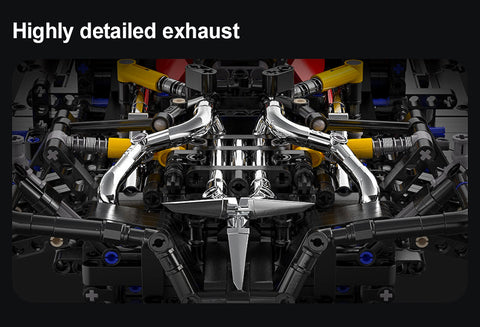 V12 Hyper Car RC brick model kit - CADA C61053W - 4449 bricks – BRICKTANKS