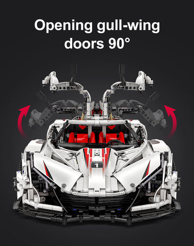 V12 Hyper Car RC - CADA C61053W - 4449 Bricks - BRICKTANKS