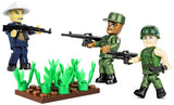 Vietnam War Solider figures - COBI 2047 - 3 figures (30 pcs) - BRICKTANKS