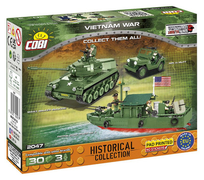 Vietnam War Solider figures - COBI 2047 - 3 figures (30 pcs) - BRICKTANKS