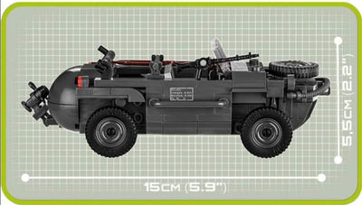 VW Type 166 Schwimmwagen - COBI 2403 - 200 brick light vehicle - BRICKTANKS