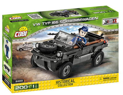 VW Type 166 Schwimmwagen - COBI 2403 - 200 brick light vehicle - BRICKTANKS