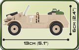 VW Type 82 Kübelwagen - COBI 2402 - 195 bricks - BRICKTANKS