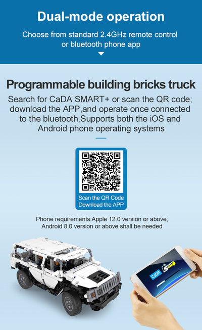 Warrior H2 RC Truck - CADA C51044W - 575 Bricks - BRICKTANKS