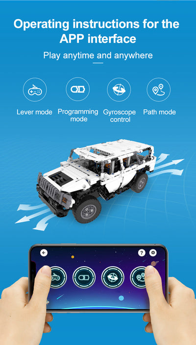 Warrior H2 RC Truck - CADA C51044W - 575 Bricks - BRICKTANKS