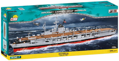 WWII Aircraft Carrier Graf Zeppelin - COBI 4826 - 3136 Bricks - BRICKTANKS