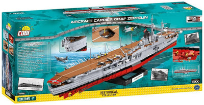 WWII Aircraft Carrier Graf Zeppelin - COBI 4826 - 3136 Bricks - BRICKTANKS