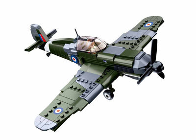WWII Fighter of the British Army - SLUBAN M38-B0712 - 290 Bricks - BRICKTANKS